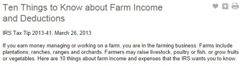 Farm Income and Deductions